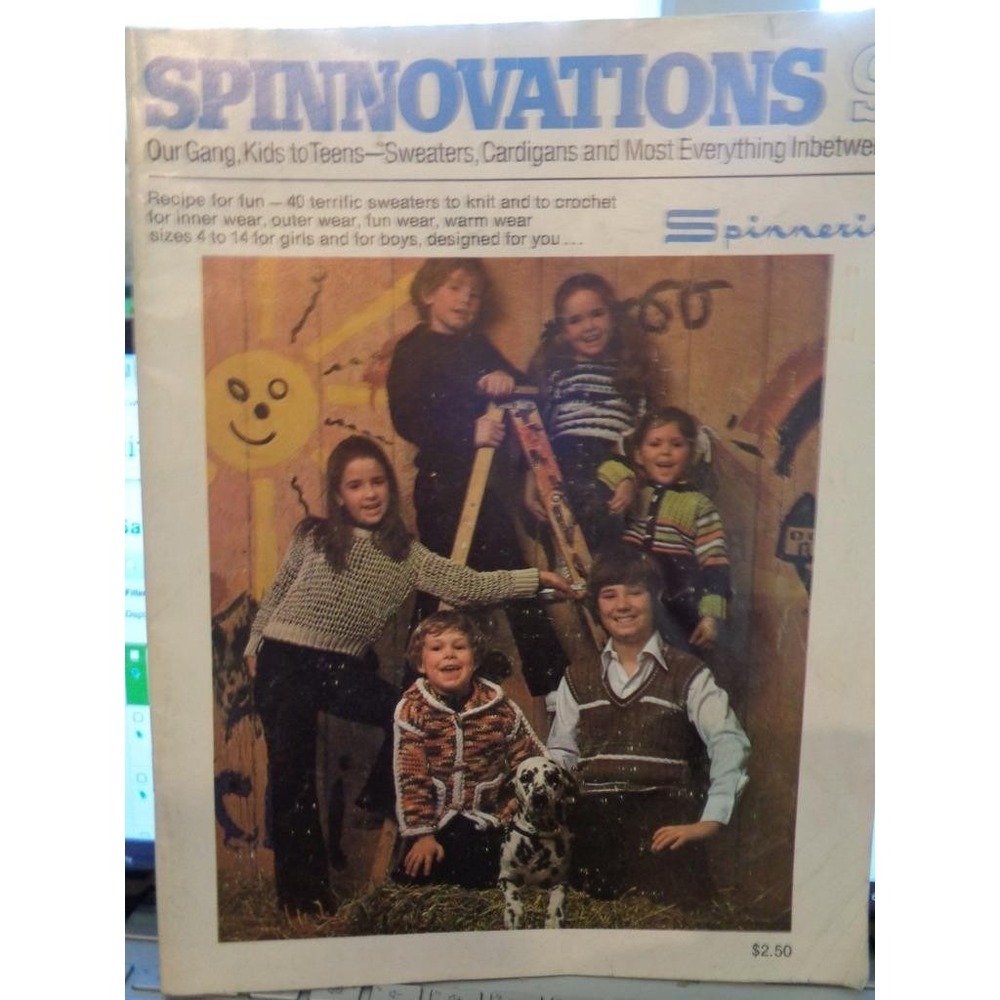 Spinnerin Spinnovations 9 Sweaters Cardigans Knitting Crochet Pattern Book